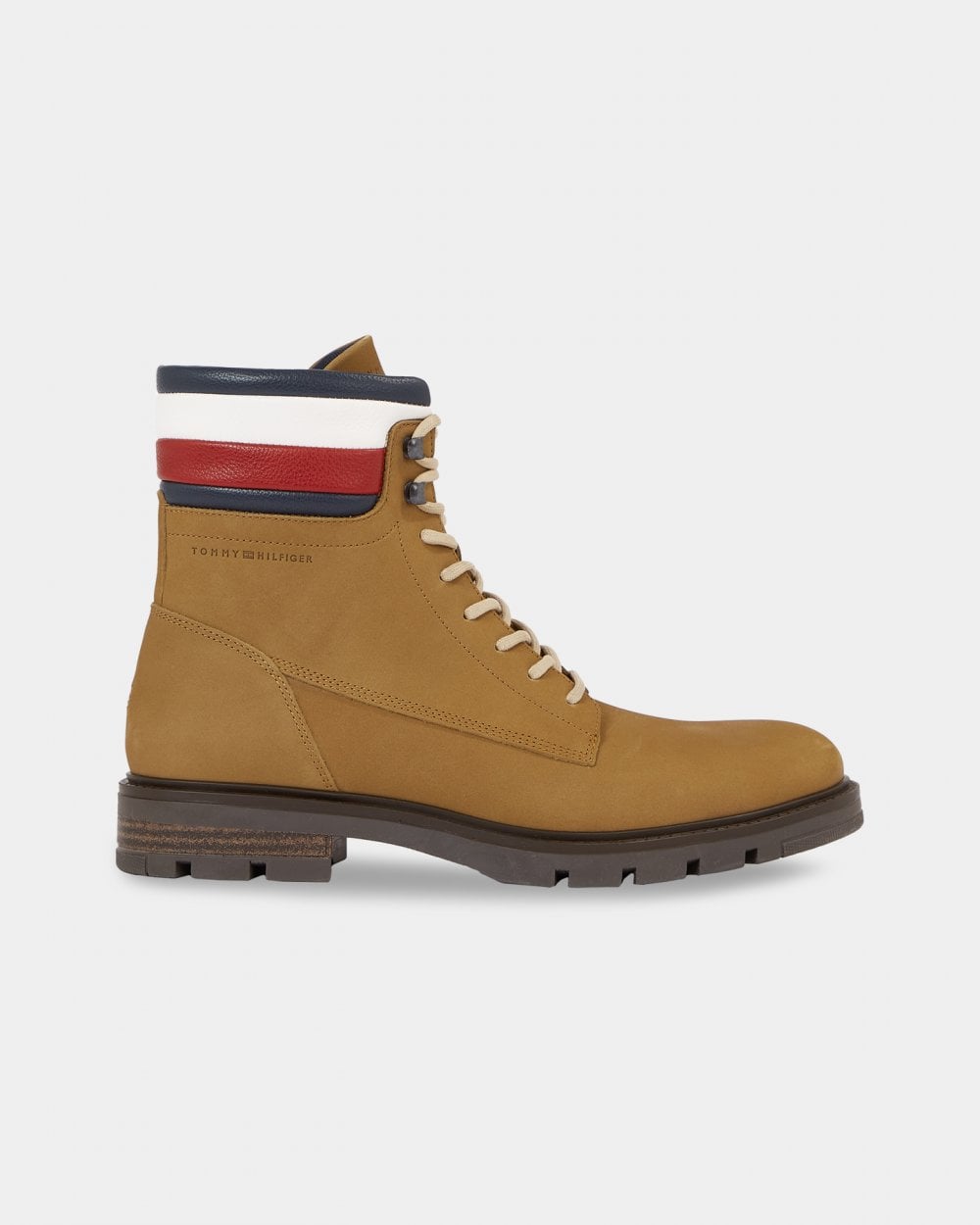 Tommy Hilfiger Corporate Hilfiger Mens Nubuck Boots - Desert Khaki