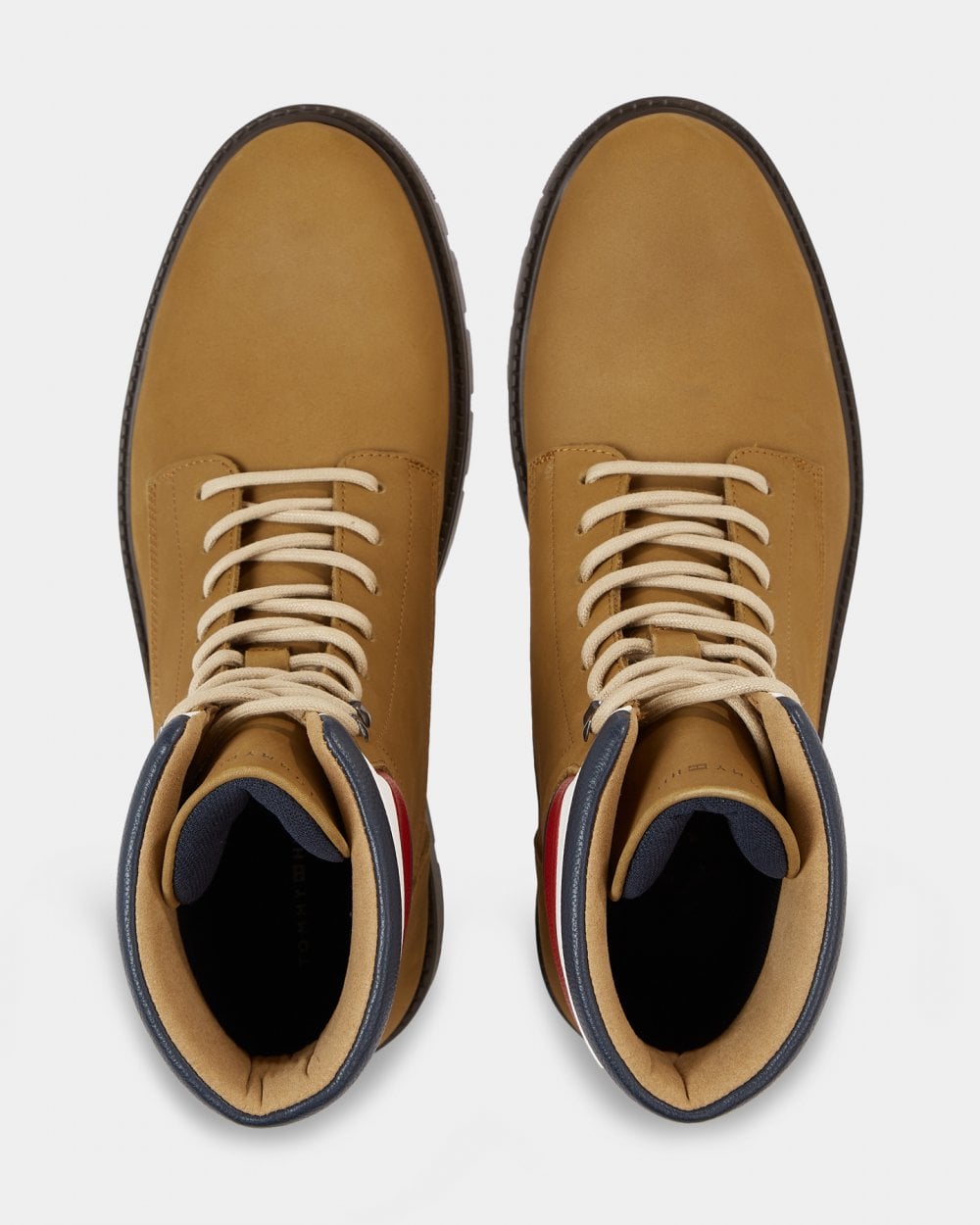 Tommy Hilfiger Corporate Hilfiger Mens Nubuck Boots - Desert Khaki