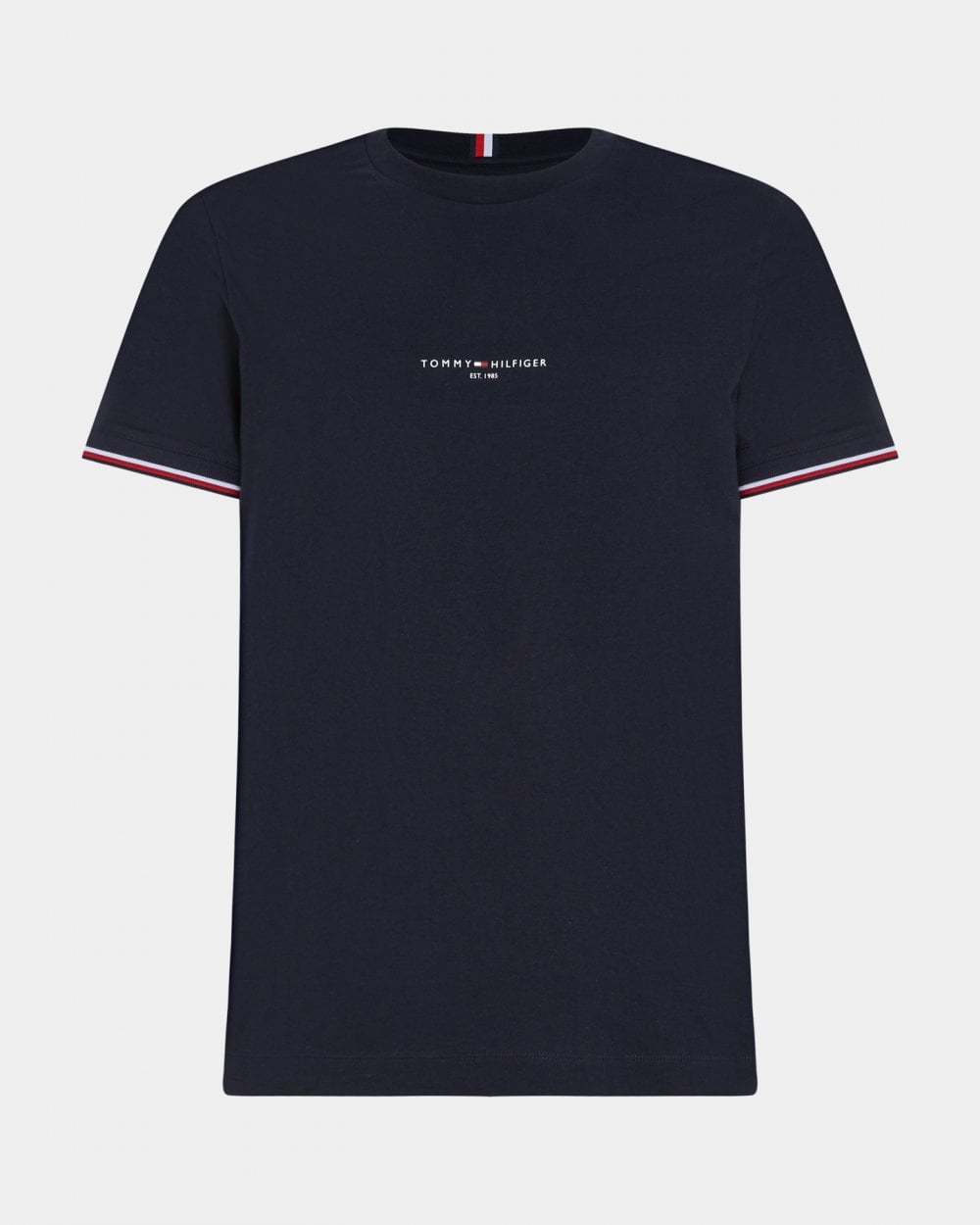 Tommy Hilfiger Tommy Logo Tipped Mens T-Shirt - Desert Sky