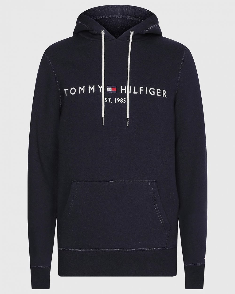 Tommy Hilfiger Mens Core Tommy Logo Hoodie - Sky Captain