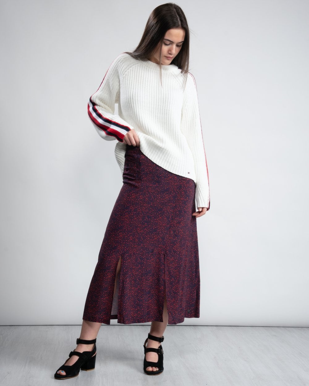 Tommy Hilfiger Kacy Womens Midi Skirt