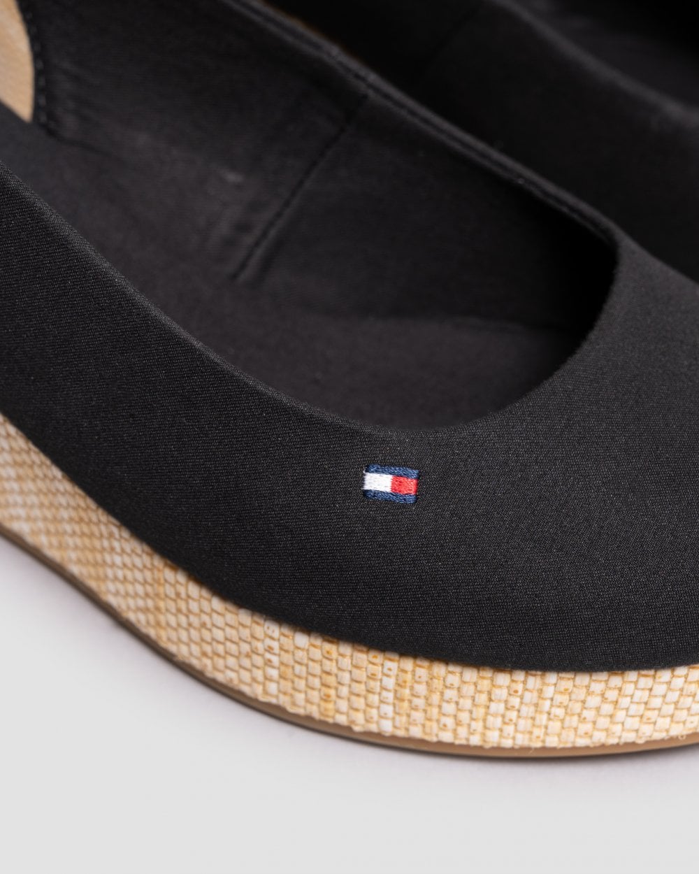 Tommy Hilfiger Iconic Elba Sling Back Wedge - Black