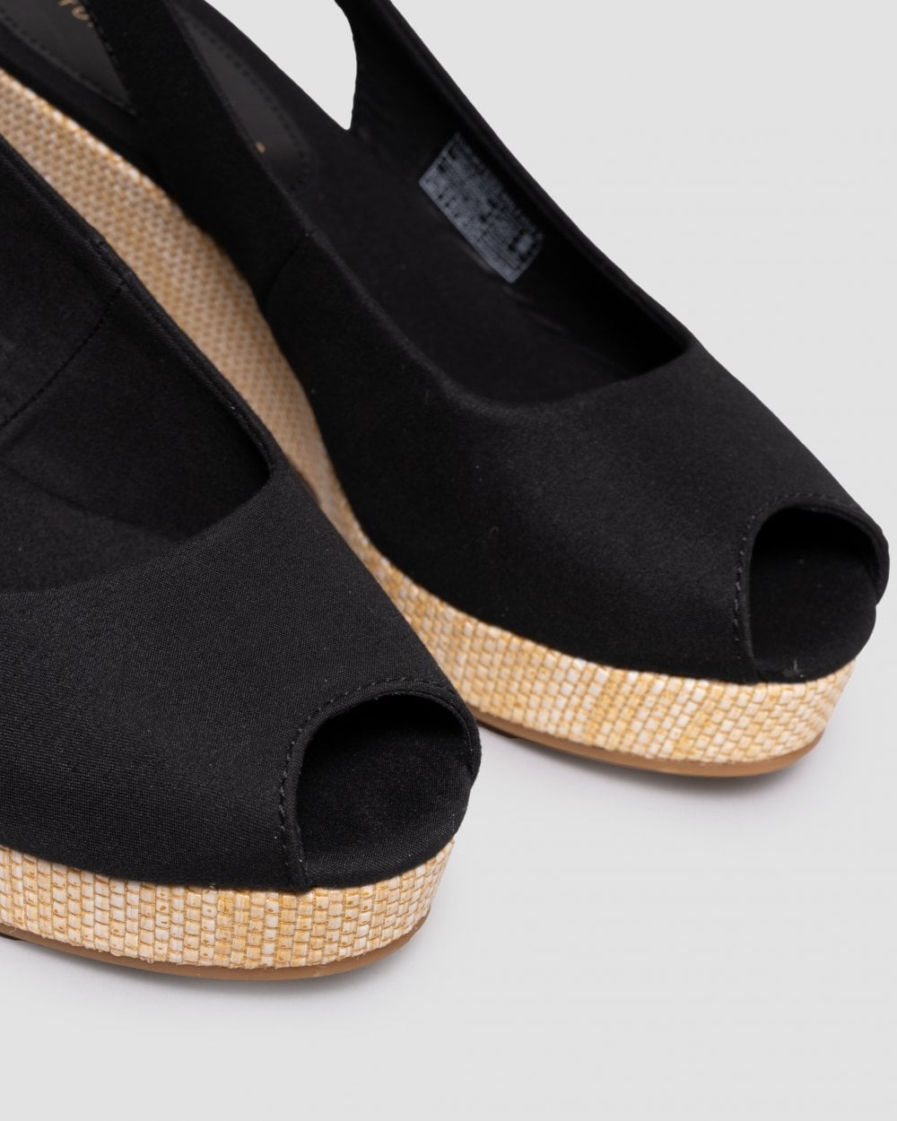 Tommy Hilfiger Iconic Elba Sling Back Wedge - Black