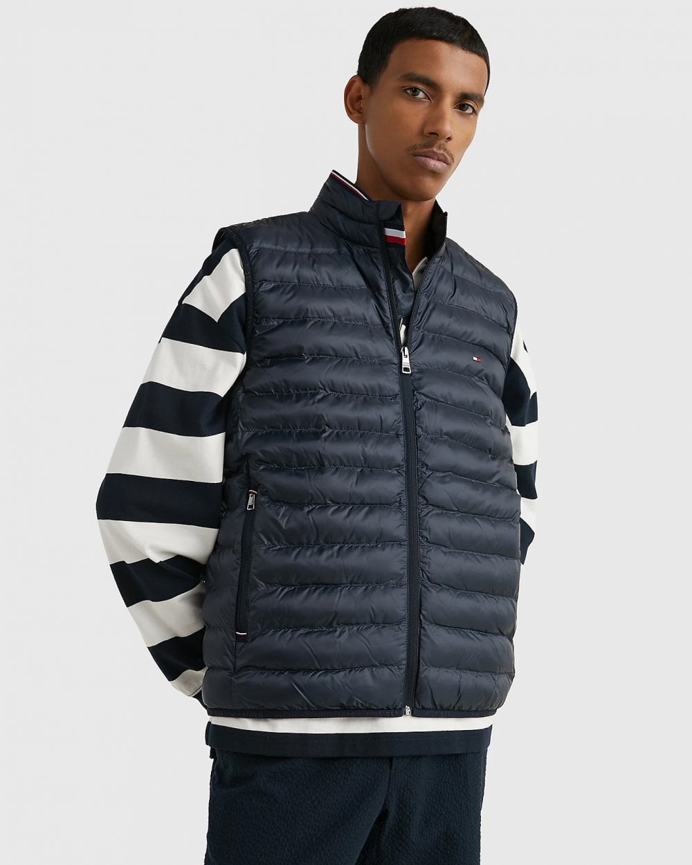 Tommy Hilfiger Core Packable Mens Circular Gilet - Desert Sky