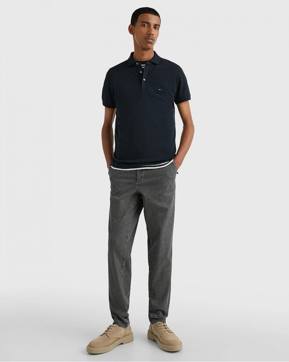 Tommy Hilfiger Core 1985 Slim Mens Polo Shirt - Desert Sky