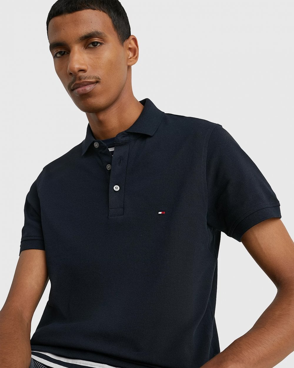 Tommy Hilfiger Core 1985 Slim Mens Polo Shirt - Desert Sky
