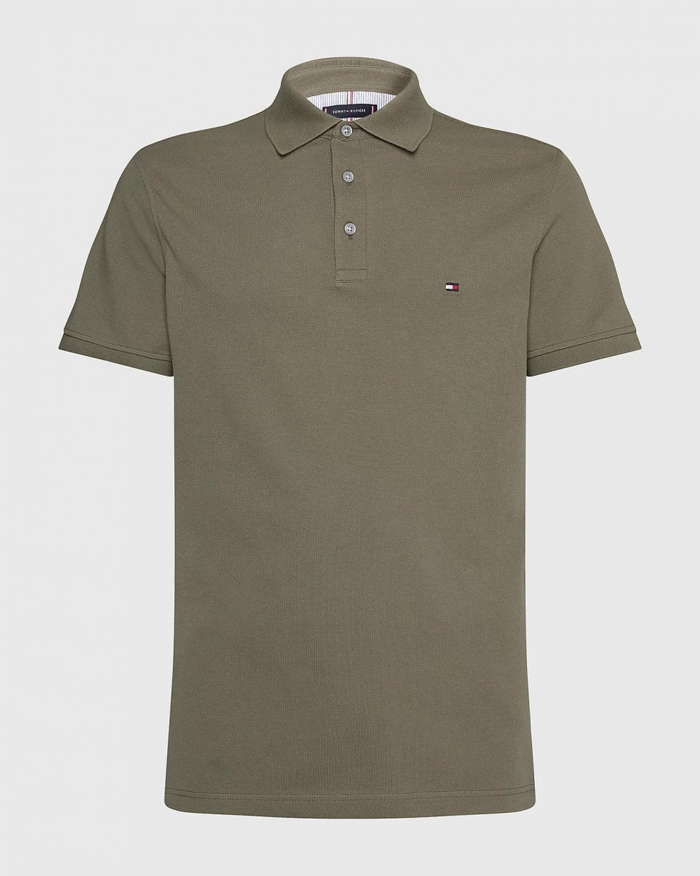 Tommy Hilfiger Core 1985 Slim Mens Polo Shirt - Faded Military