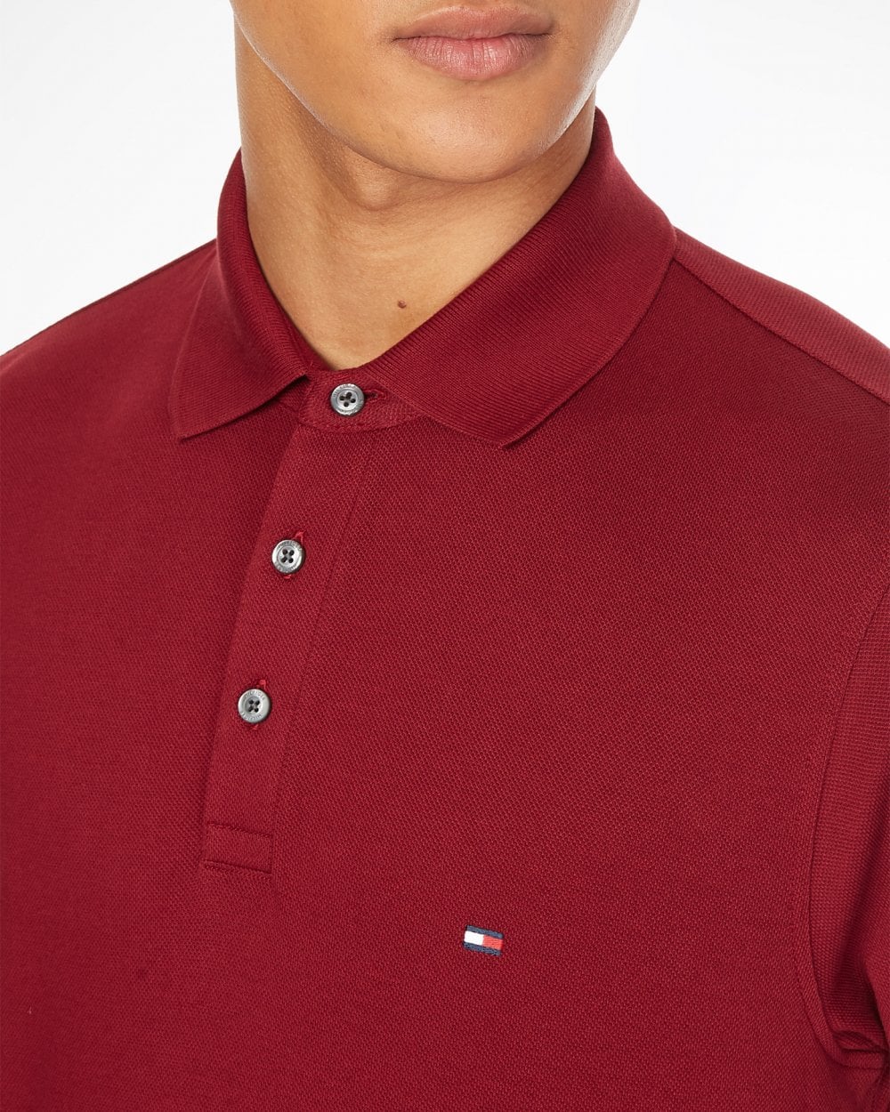 Tommy Hilfiger Core 1985 Slim Mens Polo Shirt - Rouge