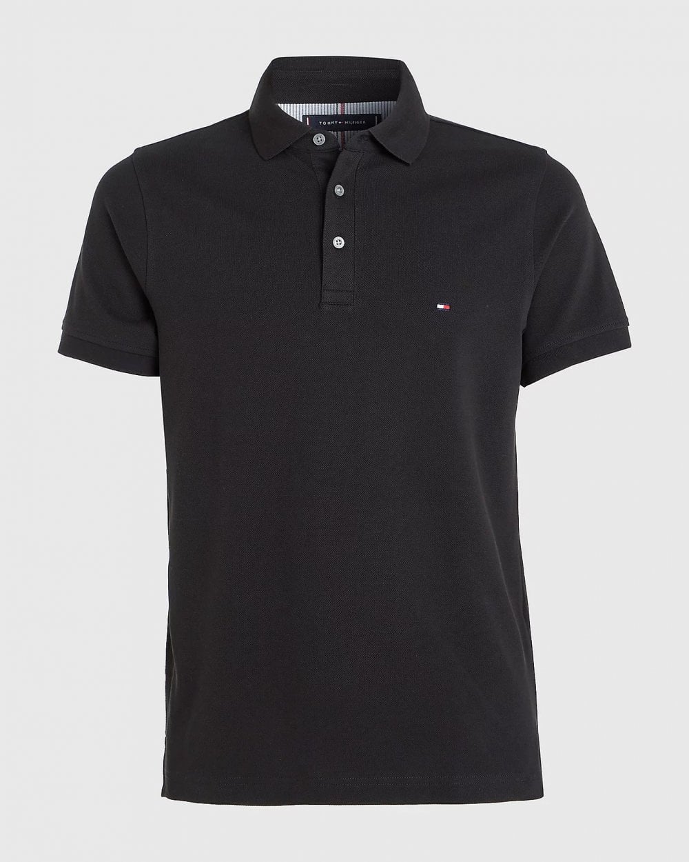 Tommy Hilfiger Core 1985 Slim Mens Polo Shirt - Black