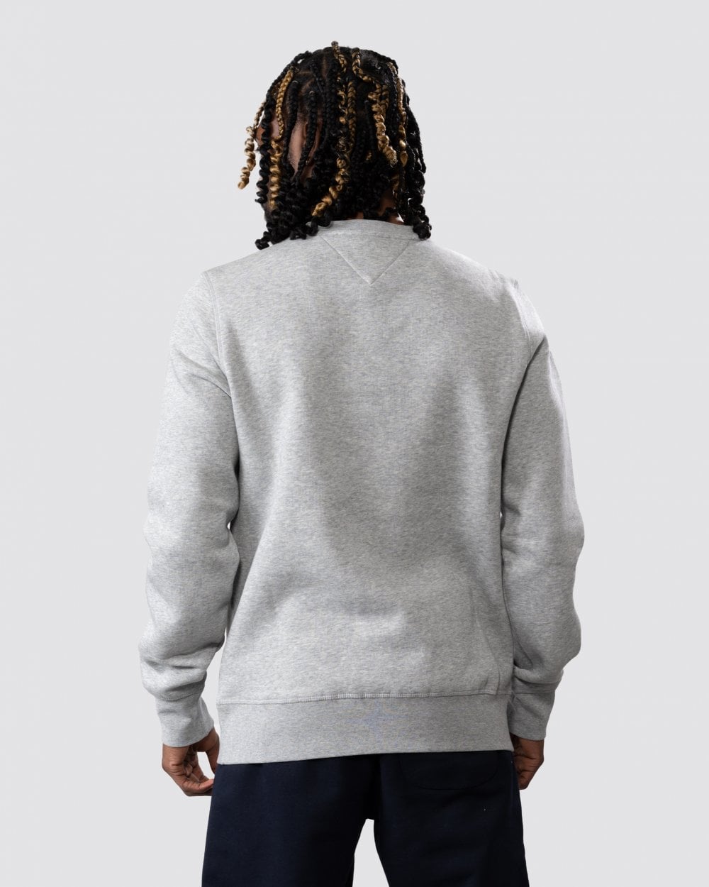 Tommy Hilfiger Tommy Logo Mens Sweatshirt - Light Grey Heather