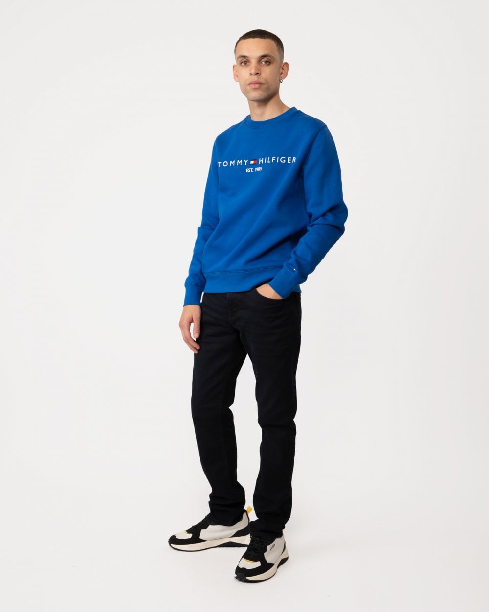 Tommy Hilfiger Tommy Logo Mens Sweatshirt - Ultra Blue