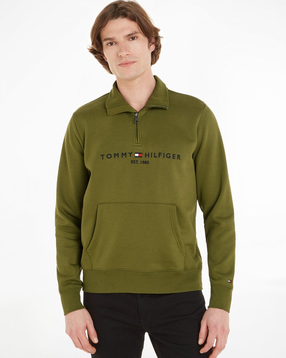Tommy Hilfiger Tommy Logo Mockneck Mens Sweatshirt