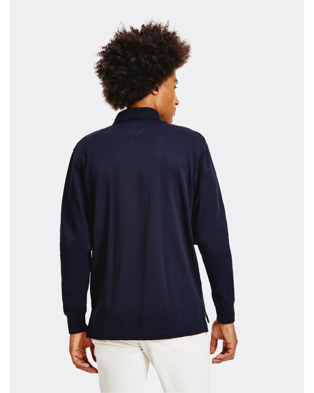 Tommy Hilfiger 1985 Regular Long Sleeve Mens Polo Shirt - Desert Sky