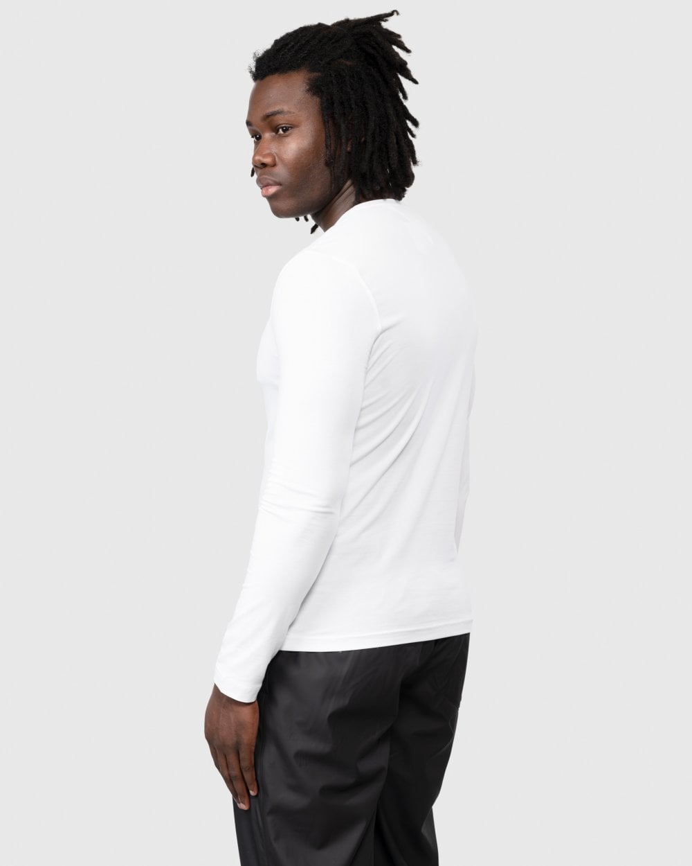 Tommy Hilfiger Stretch Slim Fit Mens Long Sleeve T-Shirt - White