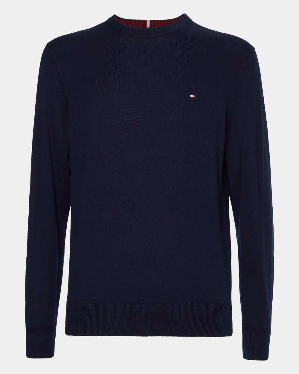 Tommy Hilfiger Organic Cotton Cashmere Mens Crew Sweater - Desert Sky