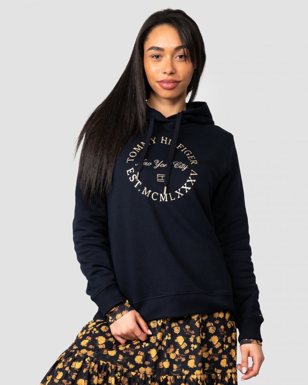 Tommy Hilfiger Metallic Roundal Womens Hoodie