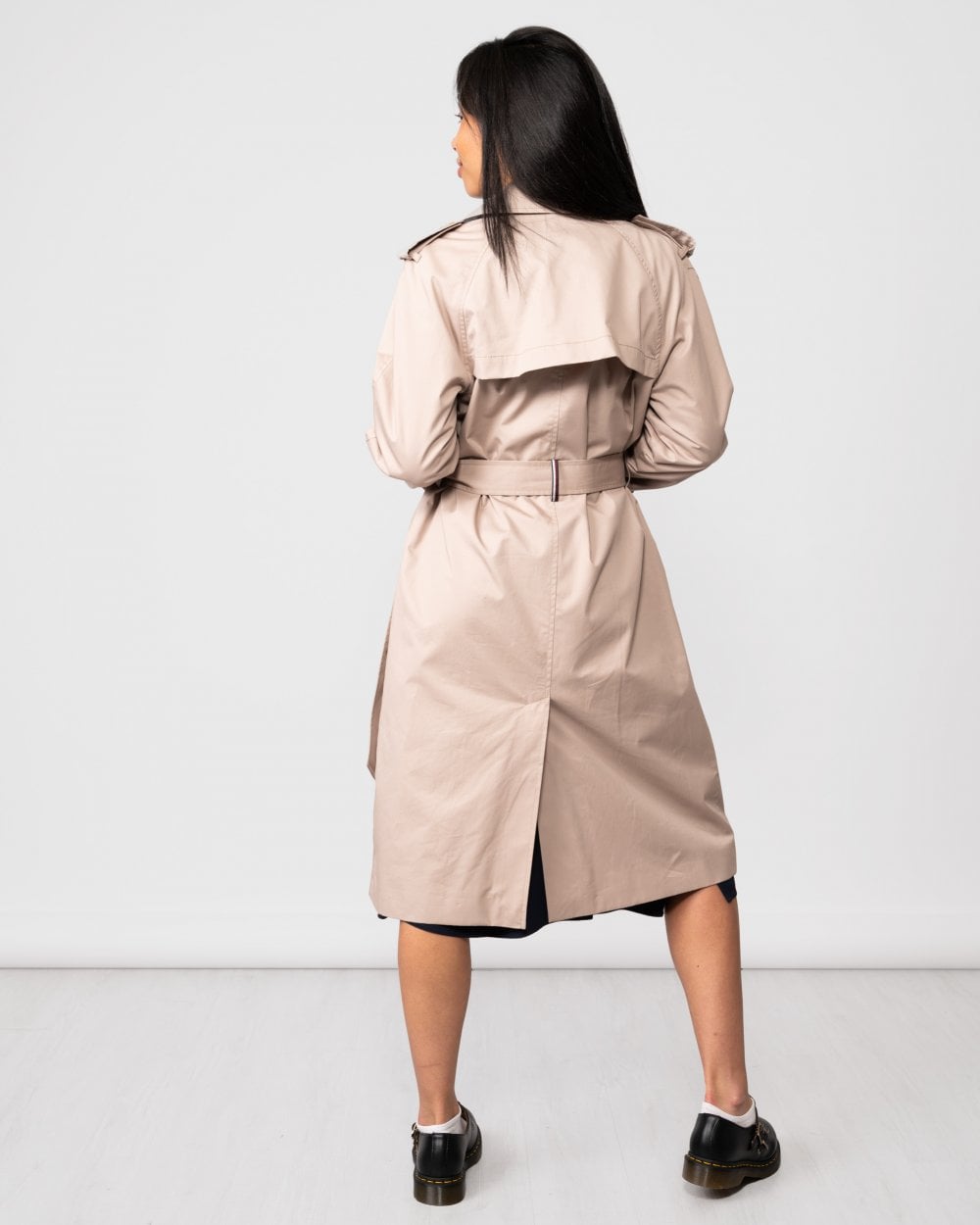 Tommy Hilfiger Cotton Blend Womens Trenchcoat