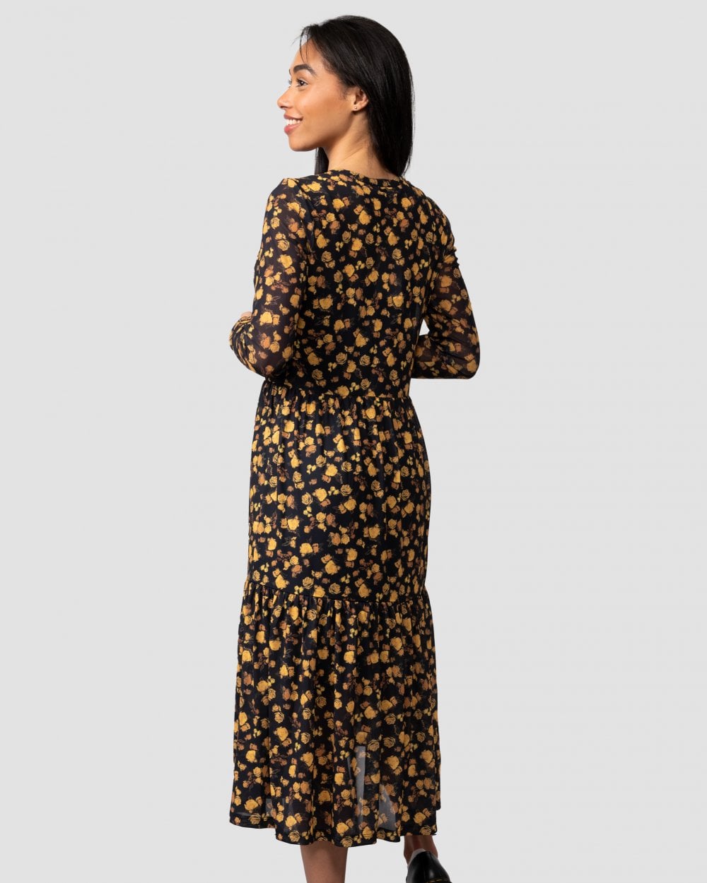 Tommy Hilfiger Mesh Rose Womens Midi Slim Fit Dress