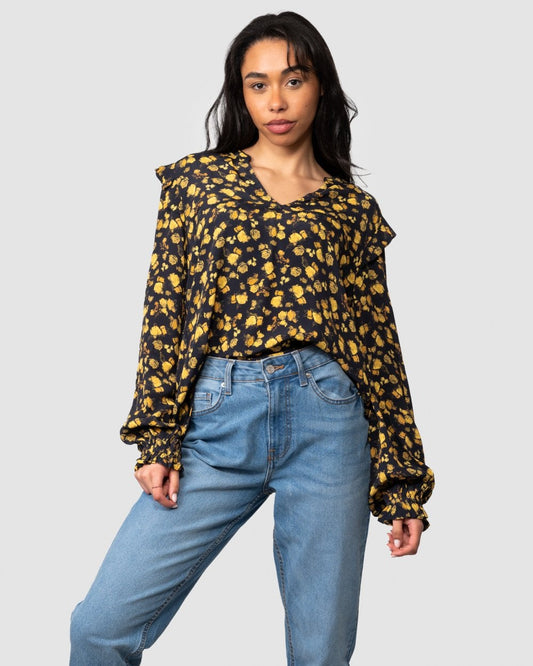 Tommy Hilfiger Moss Crepe Rose Womens Blouse