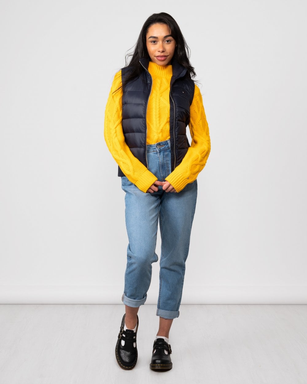 Tommy Hilfiger Knit Mix Womens Down Gilet