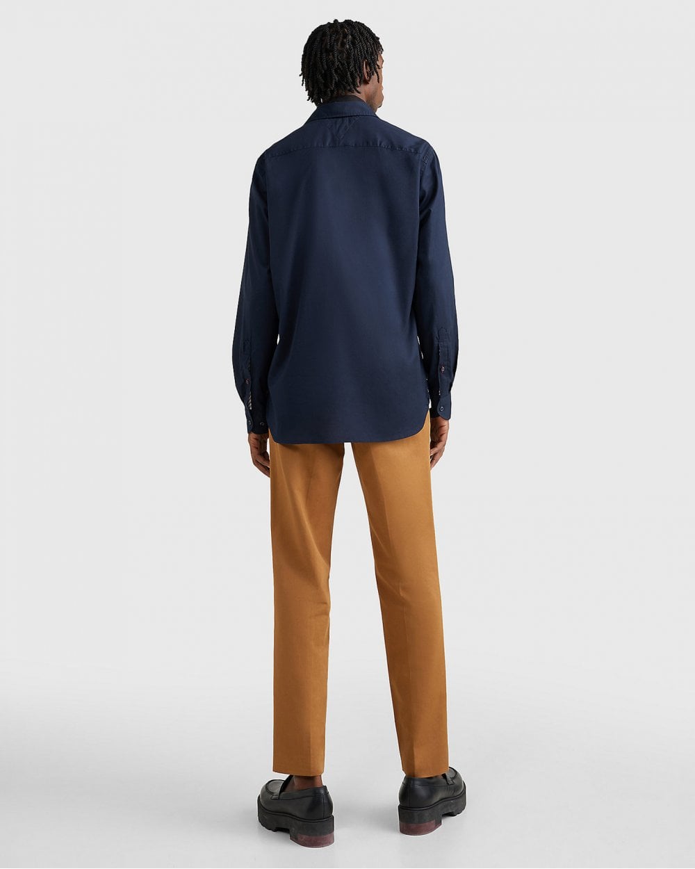 Tommy Hilfiger Core Flex Mens Long Sleeve Poplin Shirt - Desert Sky