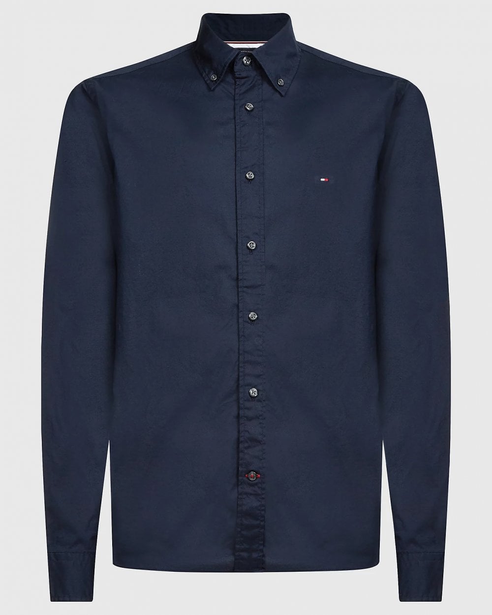 Tommy Hilfiger Core Flex Mens Long Sleeve Poplin Shirt - Desert Sky