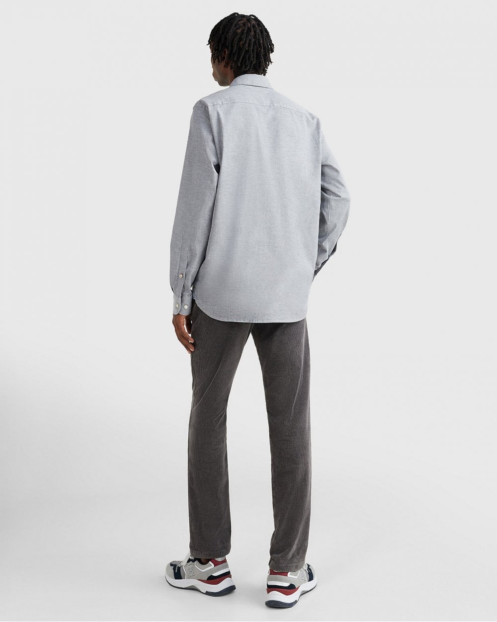 Tommy Hilfiger Core 1985 Flex Mens Long Sleeve Oxford Shirt - Desert Sky