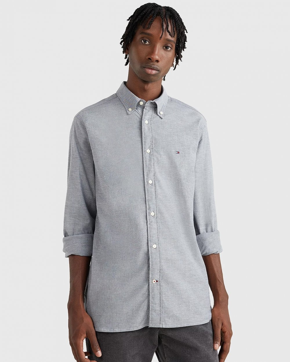 Tommy Hilfiger Core 1985 Flex Mens Long Sleeve Oxford Shirt