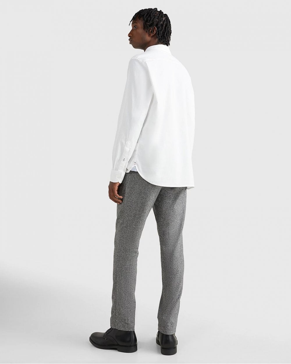 Tommy Hilfiger Core 1985 Flex Mens Long Sleeve Oxford Shirt - White