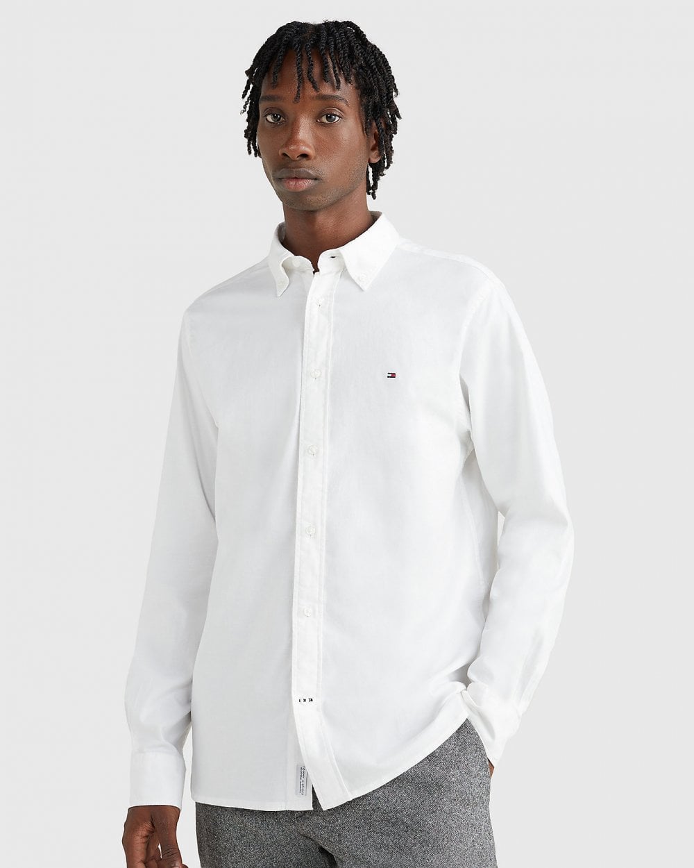 Tommy Hilfiger Core 1985 Flex Mens Long Sleeve Oxford Shirt