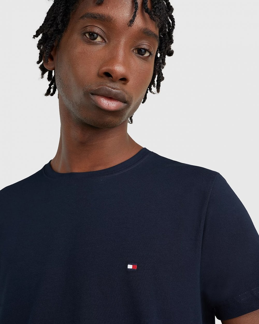 Tommy Hilfiger Core Stretch Mens Slim C-Neck T-Shirt - Desert Sky