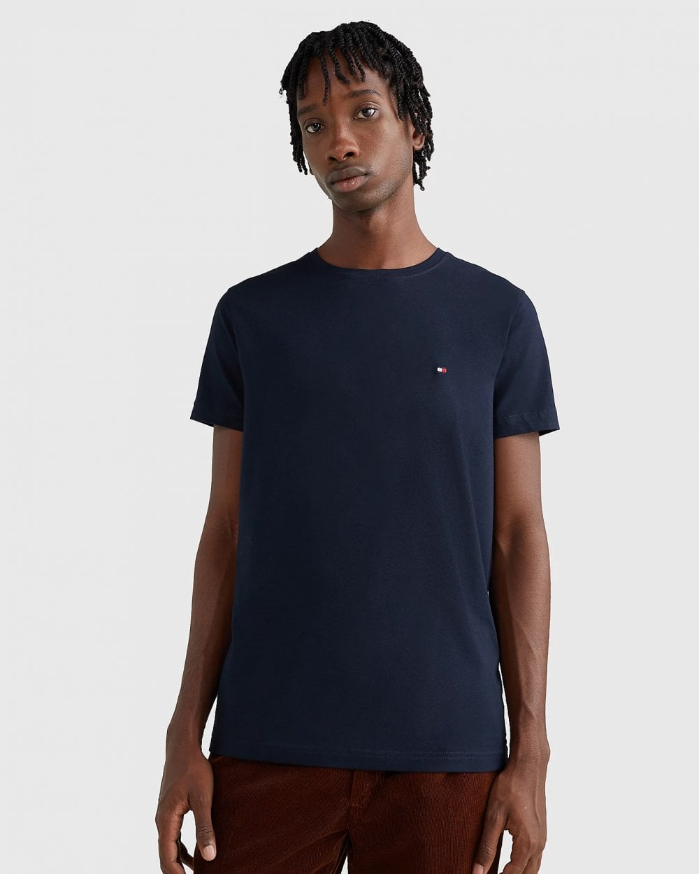 Tommy Hilfiger Core Stretch Mens Slim C-Neck T-Shirt - Desert Sky
