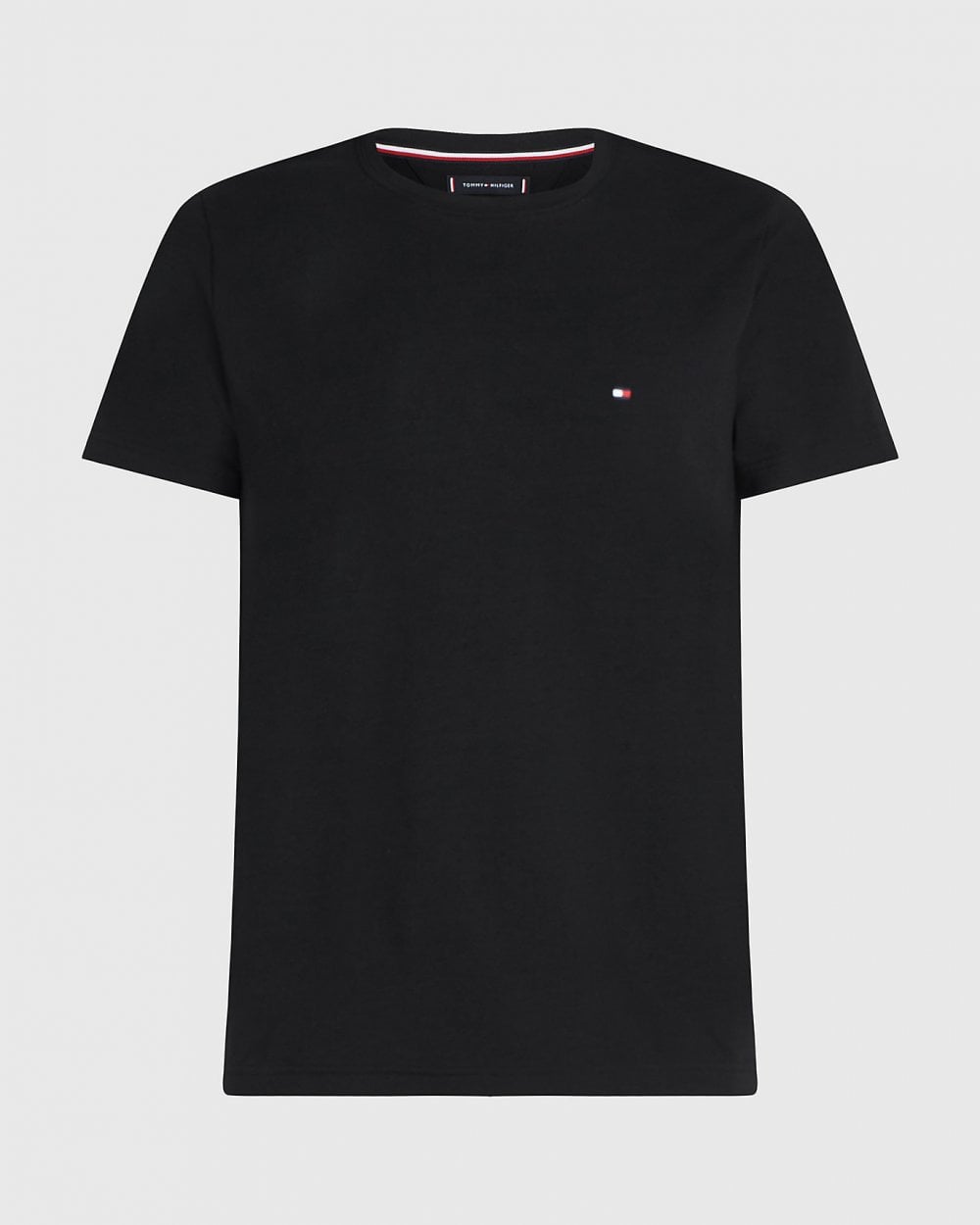Tommy Hilfiger Core Stretch Mens Slim C-Neck T-Shirt - Black