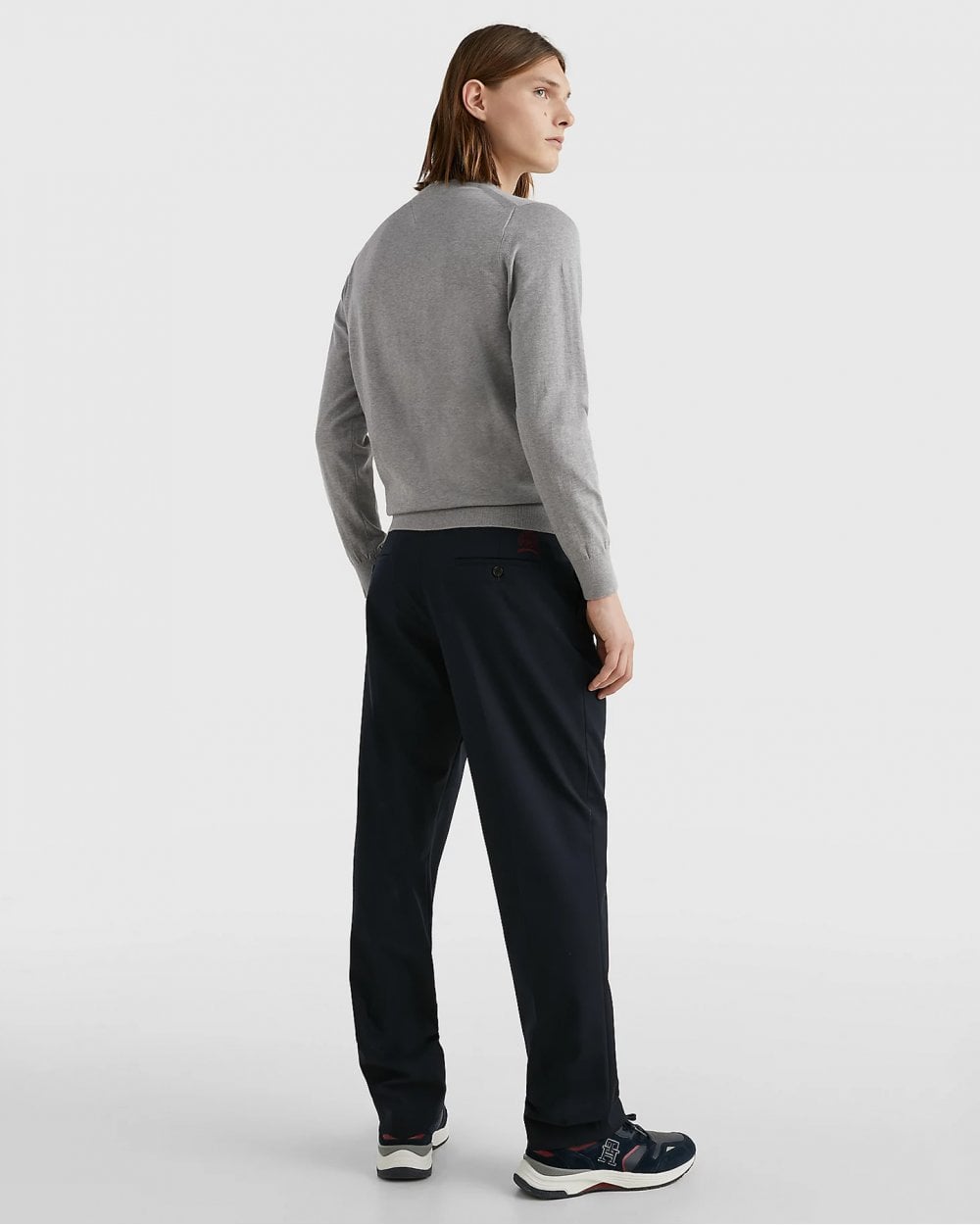 Tommy Hilfiger 1985 Mens Crew Neck Jumper - Medium Grey Heather