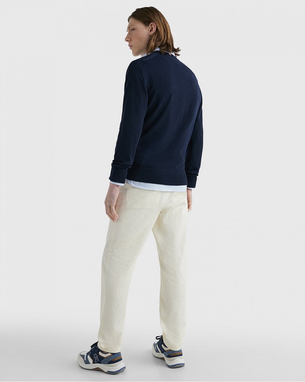 Tommy Hilfiger 1985 V-Neck Mens Sweatshirt - Desert Sky