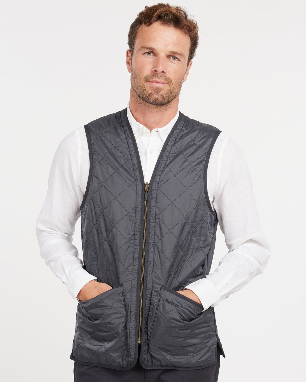 Barbour Polarquilt Mens Waistcoat/Zip-In Liner - Navy