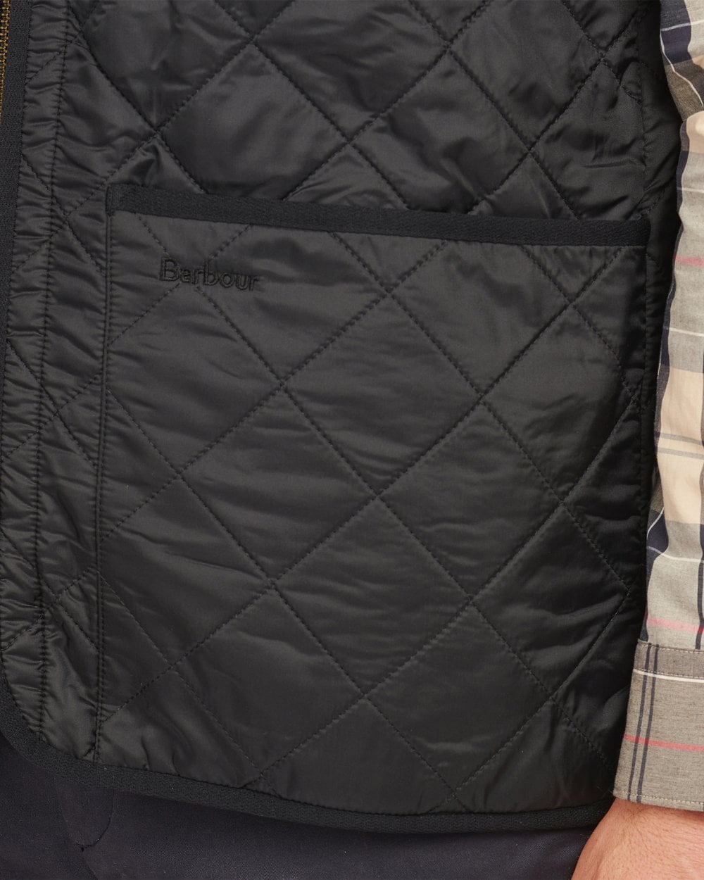 Barbour Polarquilt Mens Waistcoat/Zip-In Liner - Black