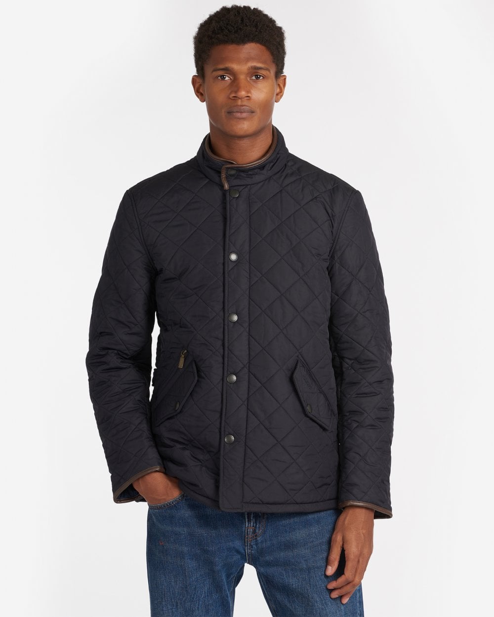 Barbour Powell Mens Quilted Jacket - Navy