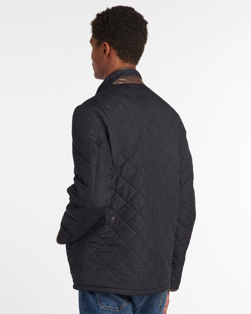 Barbour Powell Mens Quilted Jacket - Navy