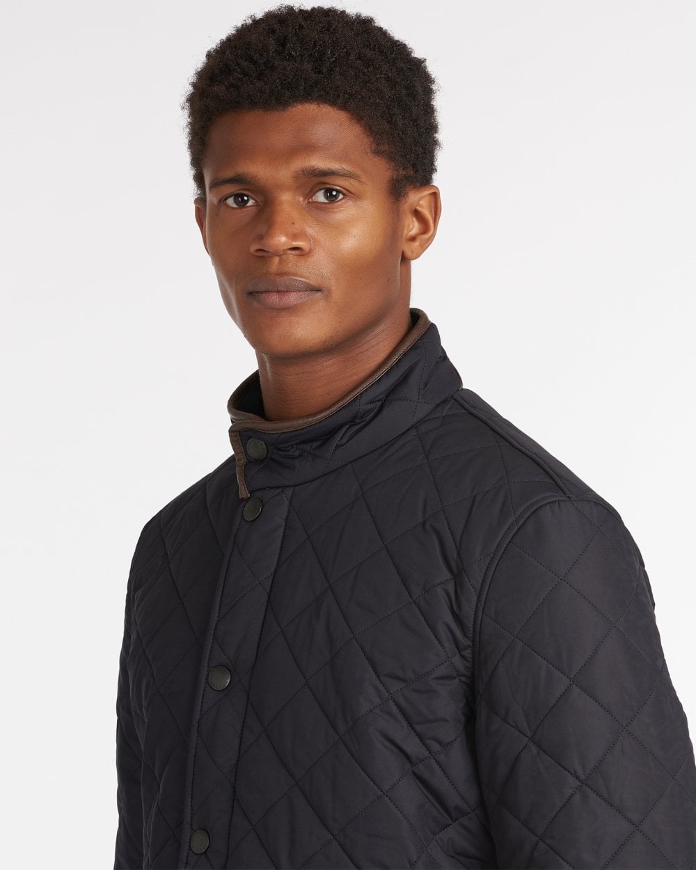 Barbour Powell Mens Quilted Jacket - Navy