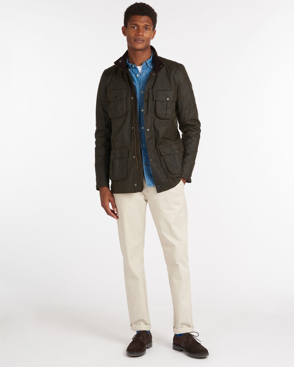 Barbour Corbridge Mens Wax Jacket - Olive