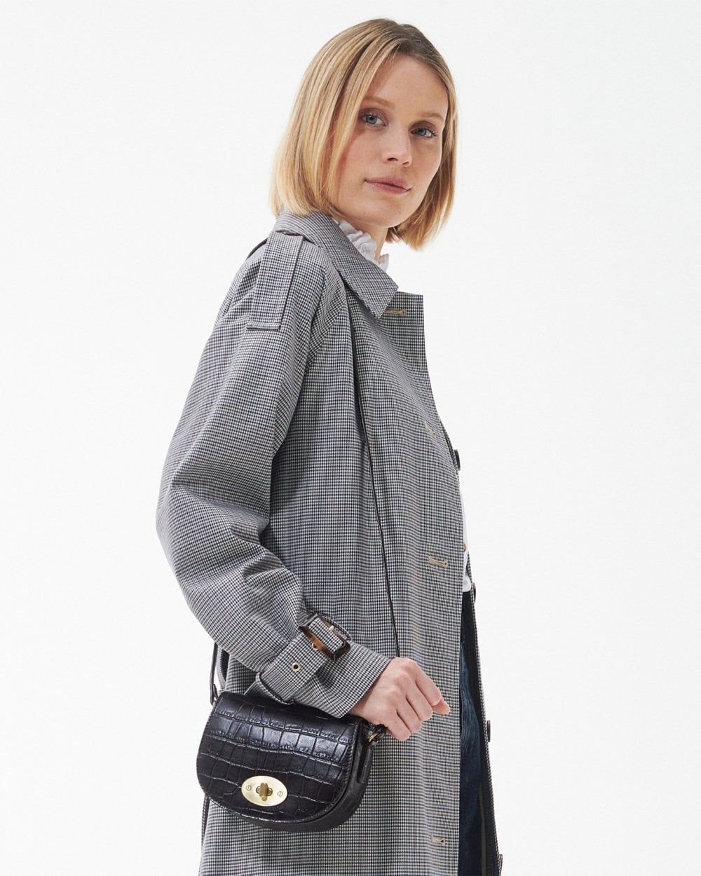 Barbour Eilein Womens Leather Saddle Bag