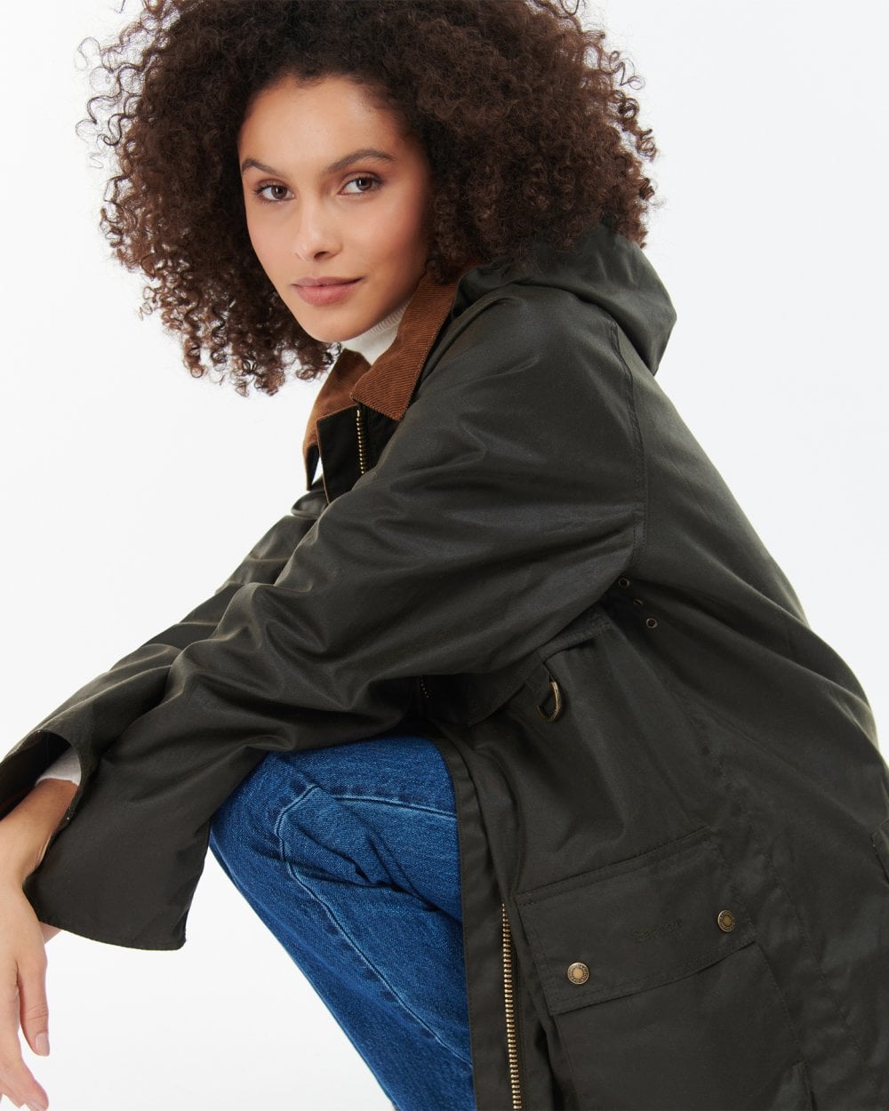 Barbour Highclere Womens Wax Jacket - Olive