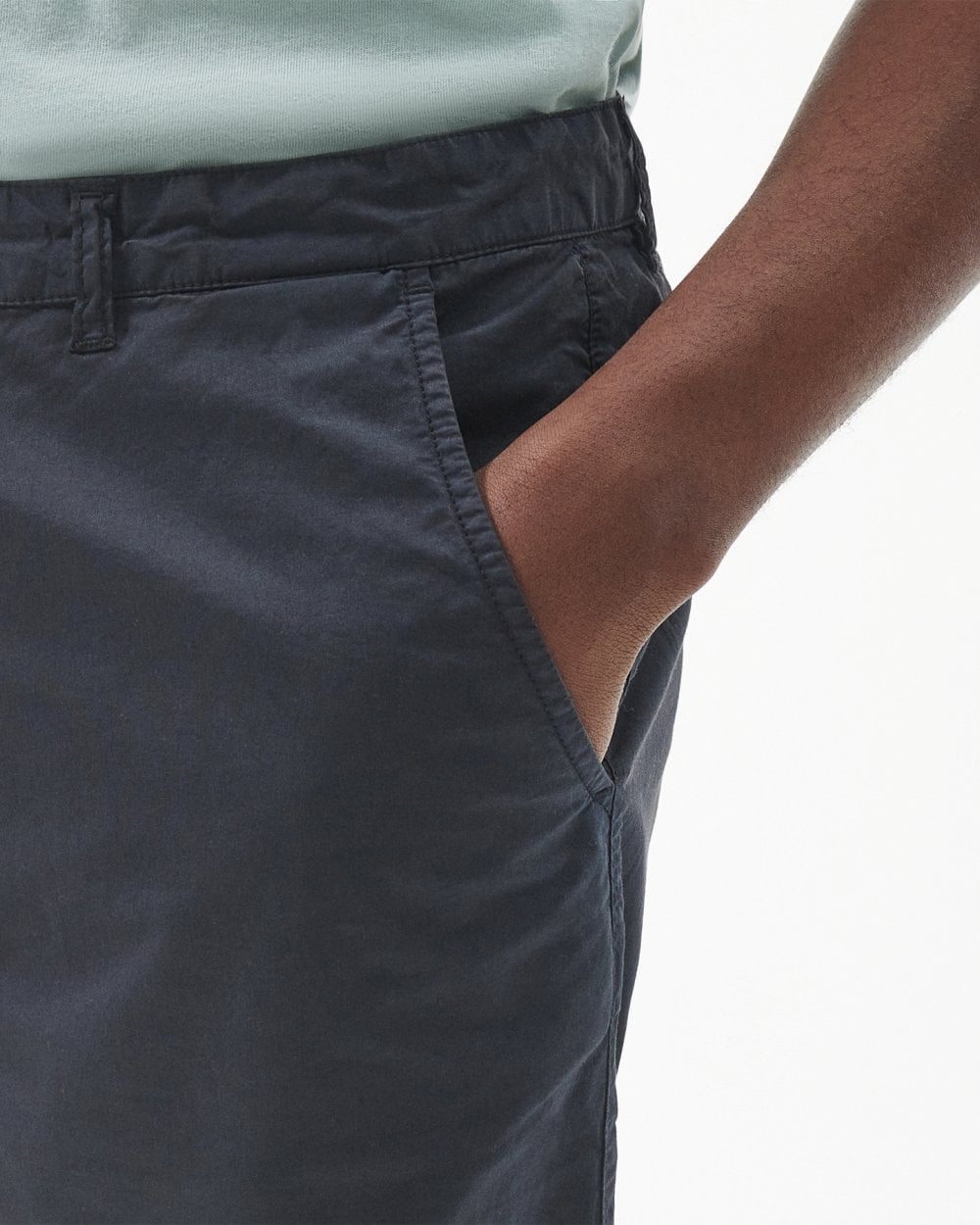 Barbour Corbett Mens Poplin Shorts - Navy