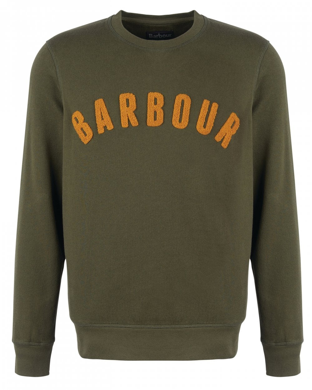 Barbour Prep Logo Crew Mens Sweatshirt - Olive
