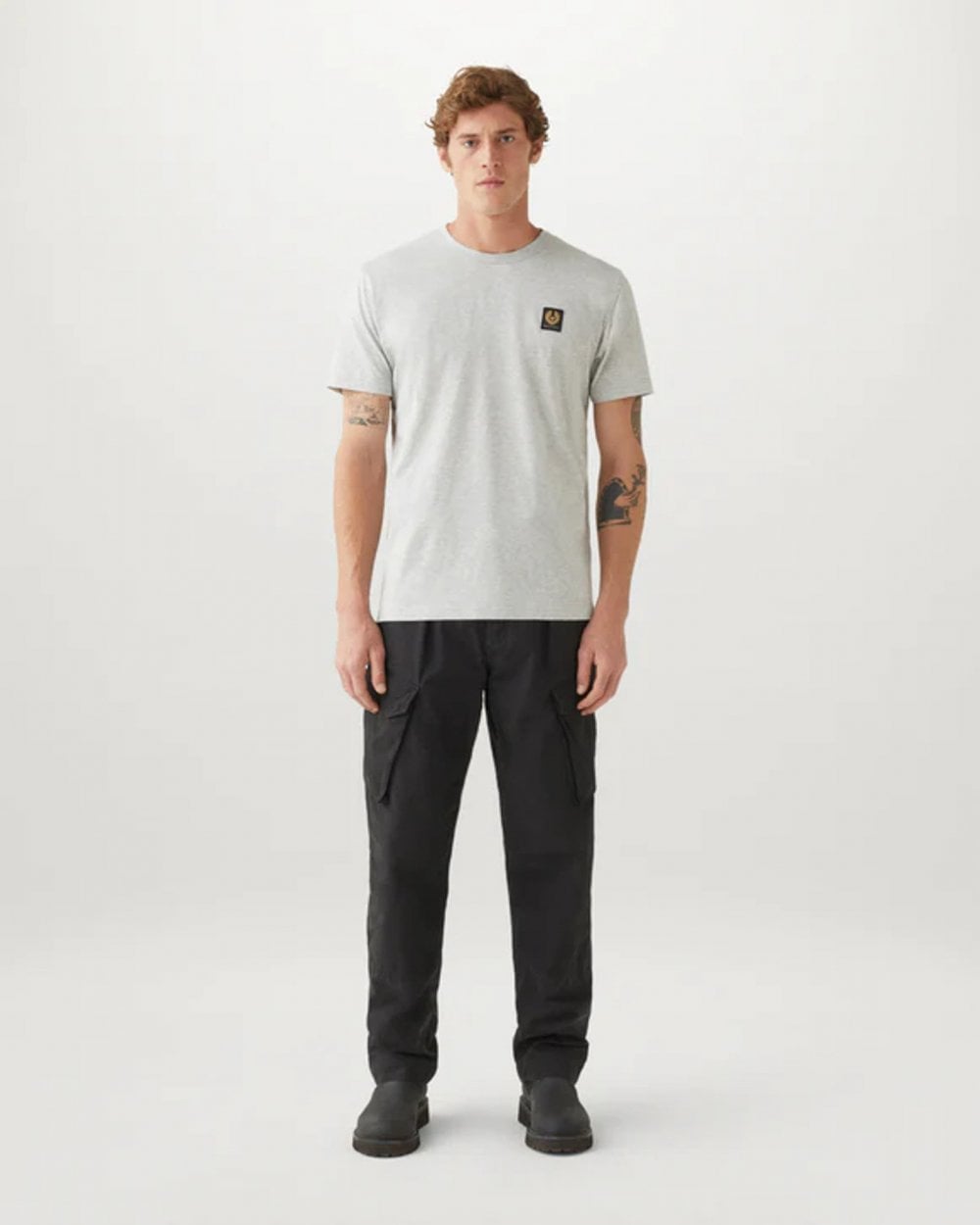 Belstaff Short Sleeved Mens Logo Patch T-Shirt
