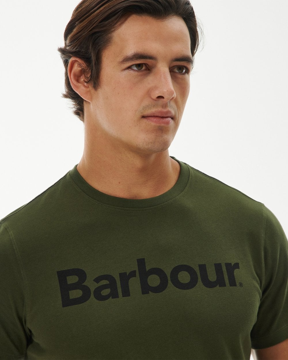 Barbour Logo Mens T-Shirt - Olive