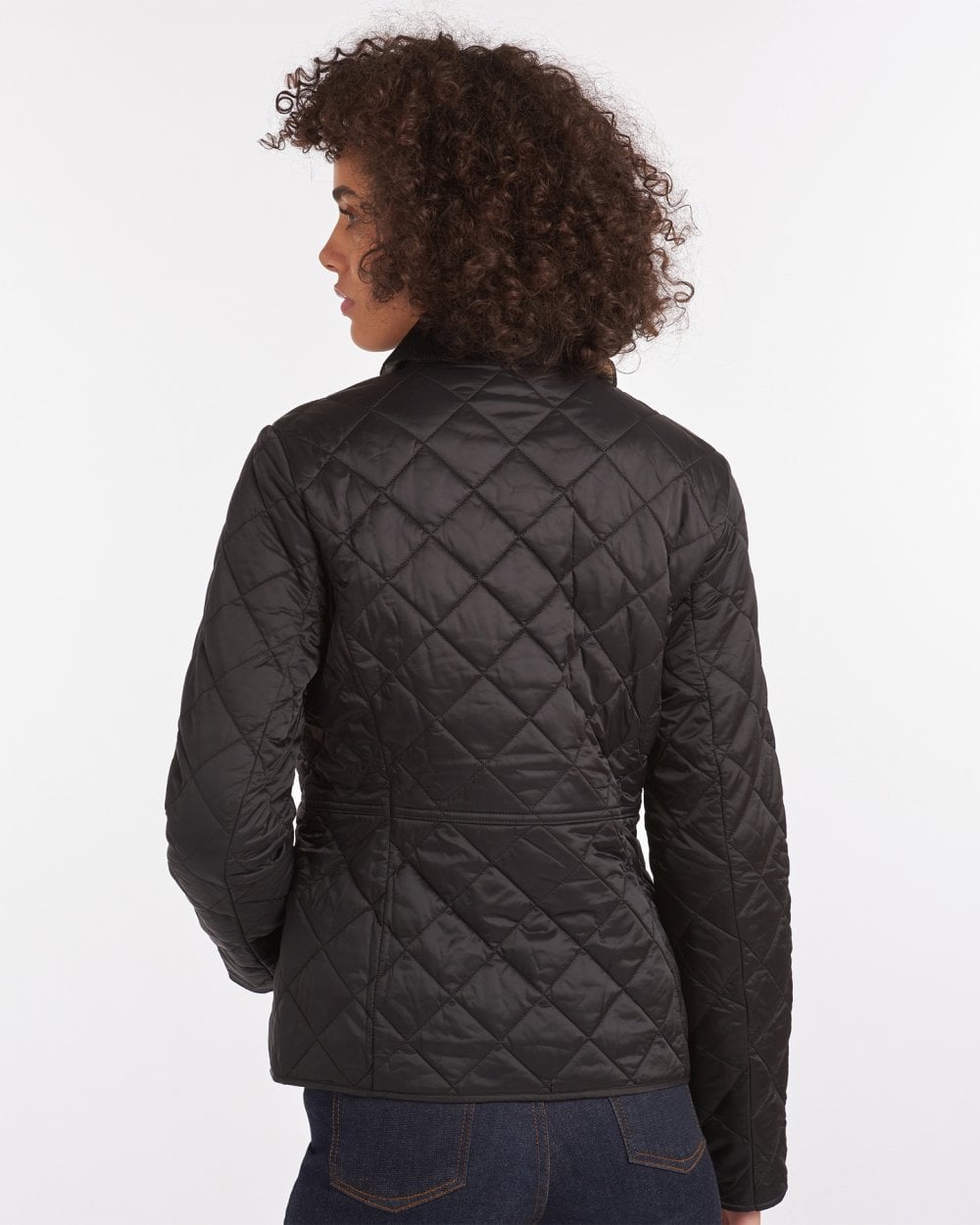 Barbour Deveron Quilted Womens Jacket - Black/Olive