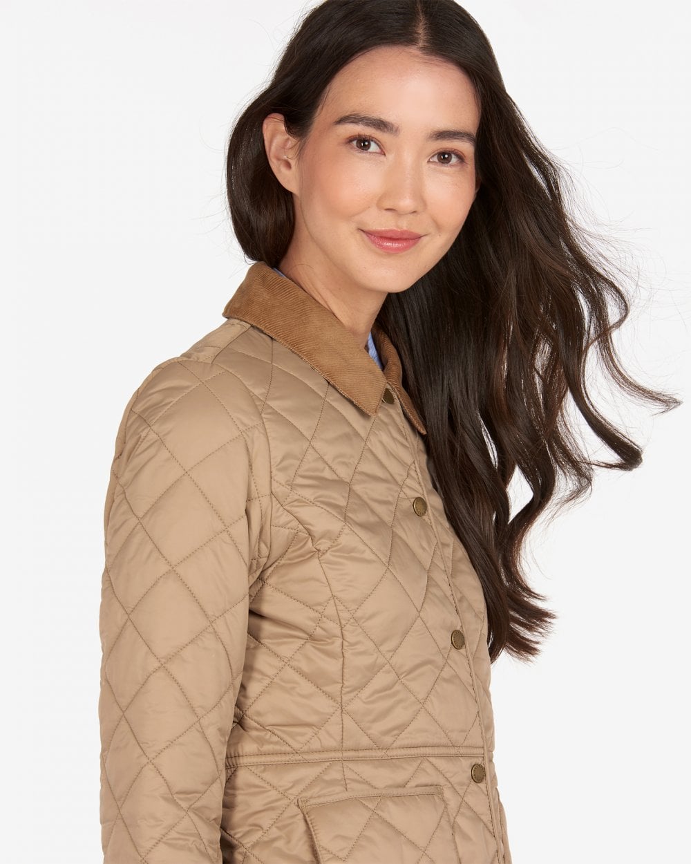Barbour Deveron Quilted Womens Jacket - Light Trench/Light Trench
