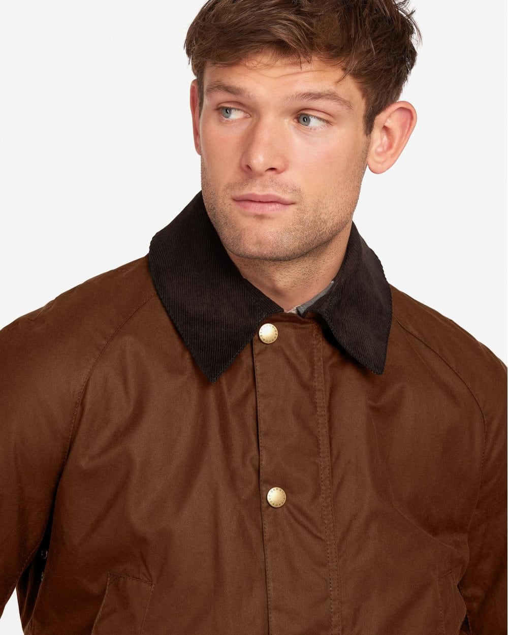 Barbour Ashby Mens Wax Jacket - Bark